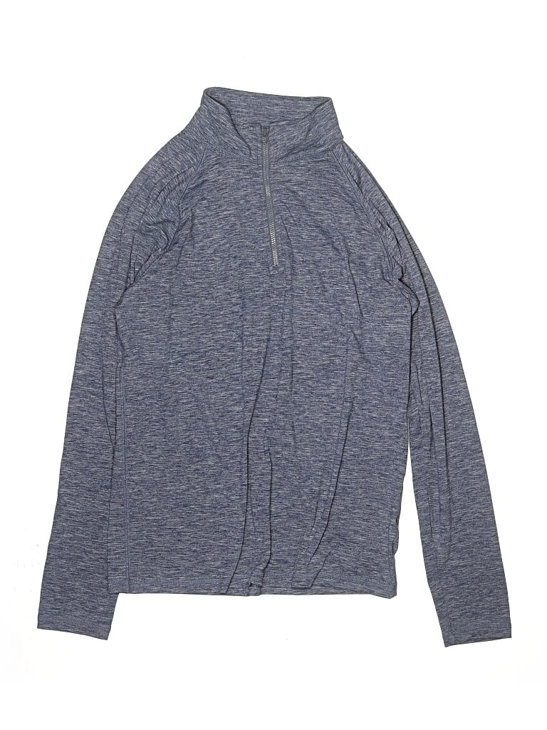 Pre-owned Crewcuts Kids' Long Sleeve Turtleneck In Gray
