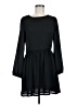 MNG 100% Polyester Solid Black Casual Dress Size 6 - photo 1