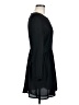 MNG 100% Polyester Solid Black Casual Dress Size 6 - photo 4