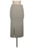 Weekend Solid Green Gray Formal Skirt Size M - photo 2