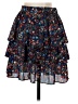 J.Crew 100% Polyester Floral Blue Casual Skirt Size 00 - photo 2