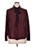 Forever 21 Plus 100% Polyester Polka Dots Burgundy Long Sleeve Blouse Size 1X Plus - photo 1