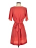 H&M 100% Polyester Solid Orange Casual Dress Size S - photo 1