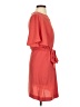 H&M 100% Polyester Solid Orange Casual Dress Size S - photo 4