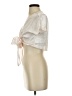 Shein Ivory Short Sleeve Blouse Size 4 - photo 5