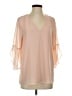 Calvin Klein 100% Polyester Pink 3/4 Sleeve Blouse Size S - photo 1