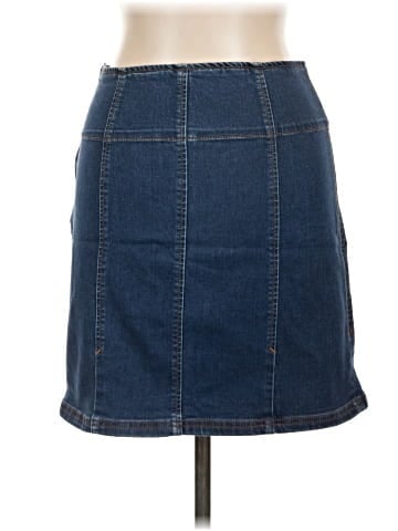 Free People Denim Skirt (view 2)
