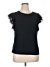 retrology Black Short Sleeve Top Size XL - photo 1
