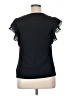 retrology Black Short Sleeve Top Size XL - photo 2