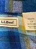 L.L.Bean 100% Cotton Plaid Blue Long Sleeve Button-Down Shirt Size 8 - photo 3
