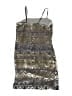 Kay Unger 100% Polyester Metallic Silver Blue Cocktail Dress Size 2 - photo 2