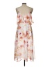 CeCe 100% Polyester Floral Ivory Cocktail Dress Size 12 - photo 2