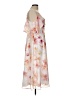 CeCe 100% Polyester Floral Ivory Cocktail Dress Size 12 - photo 4