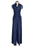 Max Studio Polka Dots Blue Jumpsuit Size S (estimated) - photo 2