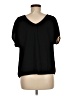Soho 100% Cotton Black Short Sleeve Blouse Size M - photo 2