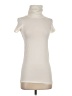 Theory Ivory Short Sleeve Turtleneck Size S - photo 1