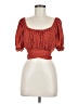 Beyond the Radar 100% Polyester Red 3/4 Sleeve Blouse Size M - photo 1