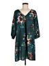 Umgee 100% Polyester Floral Teal Casual Dress Size M - photo 1