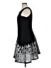 DKNY 100% Polyester Graphic Black Cocktail Dress Size 16 - photo 5