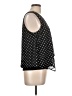 Green Envelope Black Sleeveless Blouse Size L - photo 4
