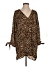 Worthington Animal Print Brown Casual Dress Size S - photo 1