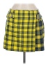 Topshop Plaid Yellow Casual Skirt Size 8 Petite - photo 1