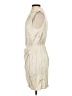 Abercrombie & Fitch Metallic Ivory Cocktail Dress Size S (tall) - photo 5