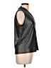 Nine West Metallic Silver Sleeveless Blouse Size L - photo 4