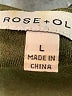 Rose + Olive Green Short Sleeve Top Size L - photo 8