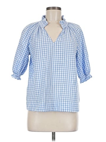 Karlie 3/4 Sleeve Button-Down Shirt (view 1)