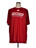 Adidas 100% Polyester Red Short Sleeve T-Shirt Size 2XL - photo 1