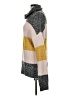 Olivia Sky Color Block Gray Turtleneck Sweater Size L - photo 5
