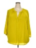 Cathy Daniels 100% Polyester Yellow 3/4 Sleeve Blouse Size 2X - photo 1