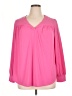 Lane Bryant Pink 3/4 Sleeve Blouse Size 14 - 16 Plus - photo 1