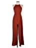 Entro 100% Polyester Solid Brown Jumpsuit Size M - photo 1