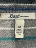 Bass 100% Acrylic Stripes Silver Pullover Sweater Size M - photo 7