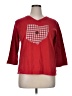 LAT Houndstooth Red 3/4 Sleeve T-Shirt Size XL - photo 1