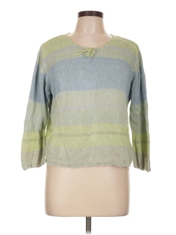 So Blue Sigrid Olsen Pullover Sweater (view 1)