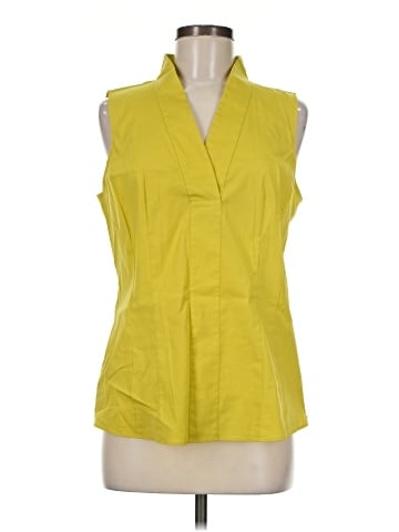 Lafayette 148 New York Sleeveless Button-Down Shirt (view 1)