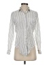Madewell Stripes Silver Long Sleeve Button-Down Shirt Size S - photo 1