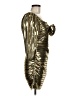 LoveShackFancy 100% Polyester Metallic Gold Cocktail Dress Size 6 - photo 4