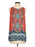 Saint Tropez West 100% Polyester Orange Sleeveless Blouse Size S - photo 1