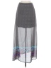 rue21 100% Polyester Graphic Gray Casual Skirt Size M - photo 1