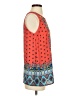 Saint Tropez West 100% Polyester Orange Sleeveless Blouse Size S - photo 4