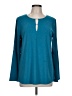 MICHAEL Michael Kors Teal Long Sleeve Blouse Size L - photo 1