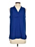 Vince Camuto 100% Polyester Blue Sleeveless Blouse Size S - photo 1