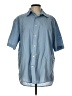 John Ashford Blue Short Sleeve Button-Down Shirt Size L - photo 1
