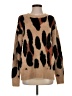 Evereve 100% Nylon Animal Print Brown Pullover Sweater Size S - photo 1