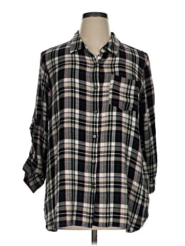 Intro 3/4 Sleeve Button-Down Shirt (view 1)