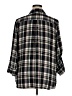 Intro Plaid Black 3/4 Sleeve Button-Down Shirt Size XL - photo 2